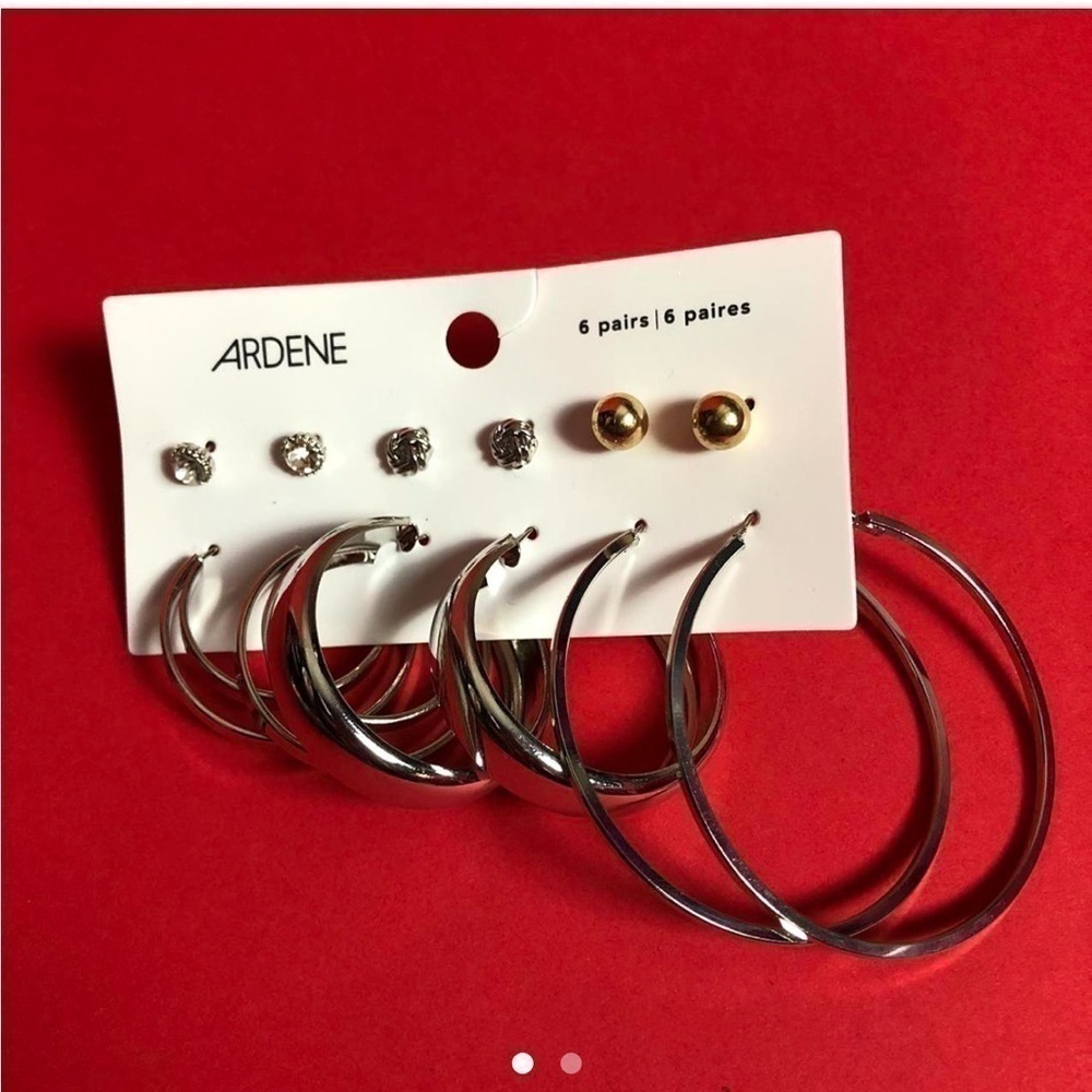 6 pair earring set 🤍💛​​​​​​​​​​​​​​​​​​​​​​​​​​